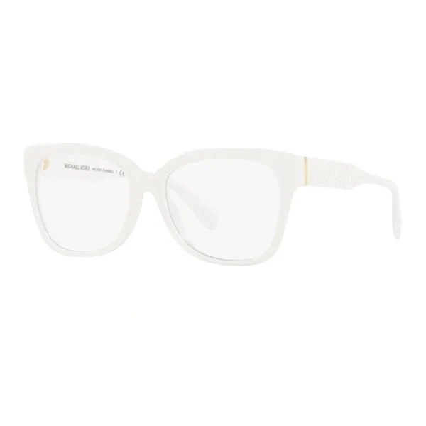 Kính Mắt Cận Nữ Michael Kors Demo Square Ladies Eyeglasses MK4091 3100 Màu Trắng