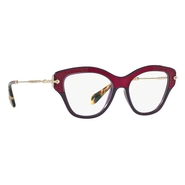 Kính Mắt Cận Nữ Miu Miu Dark Violet Eyeglasses MU 07OV U6A1O1 Màu Tím Đậm