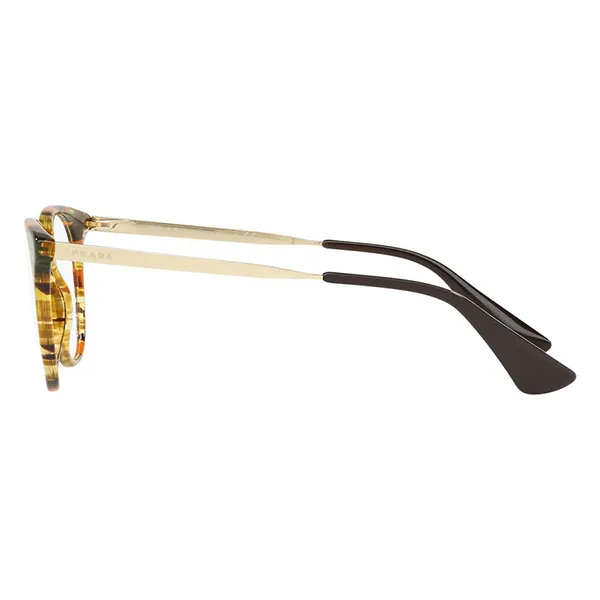 Kính Mắt Cận Nữ Prada Glasses Tortoiseshell Eyeglasses PR13UV KJN1O1 Màu Havana Vàng