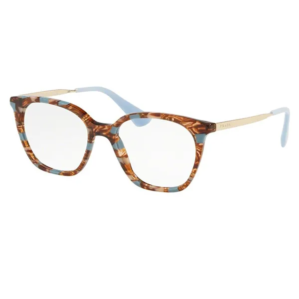 Kính Mắt Cận Nữ Prada Striped Brown Marble Eyeglasses PR 11TV KJO1O1 Màu Nâu Havana - Kính mắt - Vua Hàng Hiệu
