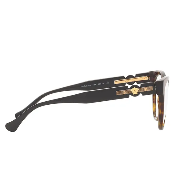 Kính Mắt Cận Nữ Versace Eyeglass VE3304 108 Màu Nâu/Đen