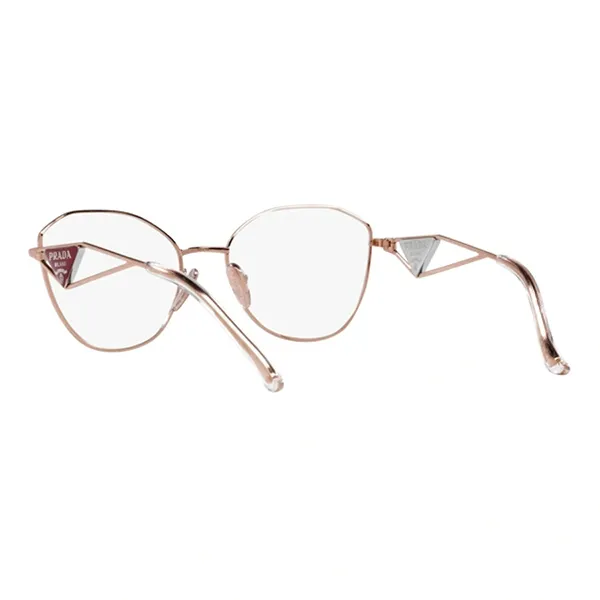 Kính Mắt Cận Prada Pink Gold Demo Eyeglasses PR52ZV ZVF1O1 Màu Vàng Hồng