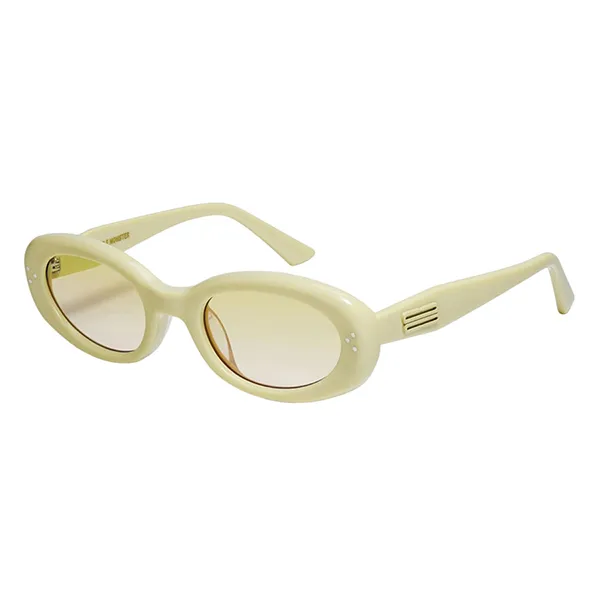 Kính Mát Gentle Monster July Y5 Yellow Oval Acetate Sunglasses Màu Vàng - Kính mắt - Vua Hàng Hiệu