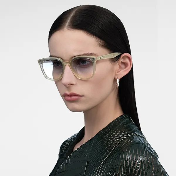 Kính Mát Gentle Monster Queen GDC1 Sunglasses Màu Vàng/Xanh - Kính mắt - Vua Hàng Hiệu