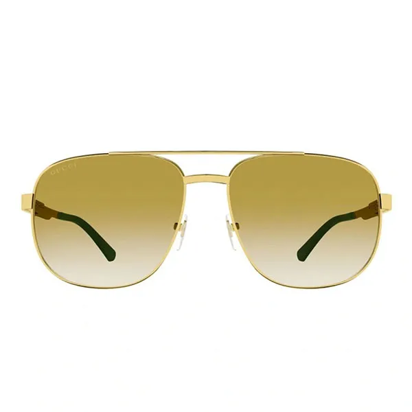 Kính Mát Nam Gucci GG1223S 001 Gold Sunglasses Man Màu Vàng Xanh Size 60 - Kính mắt - Vua Hàng Hiệu