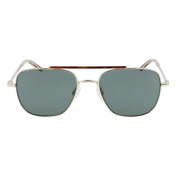Kính Mát Nam Nam Calvin Klein Grey Navigator Sunglasses CK21104S 717 54 Màu Xám Vàng