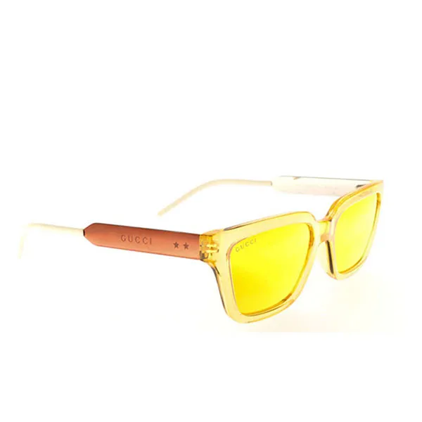 Kính Mát Unisex Gucci Sunglasses GG0975S Màu Vàng Nâu Size 55