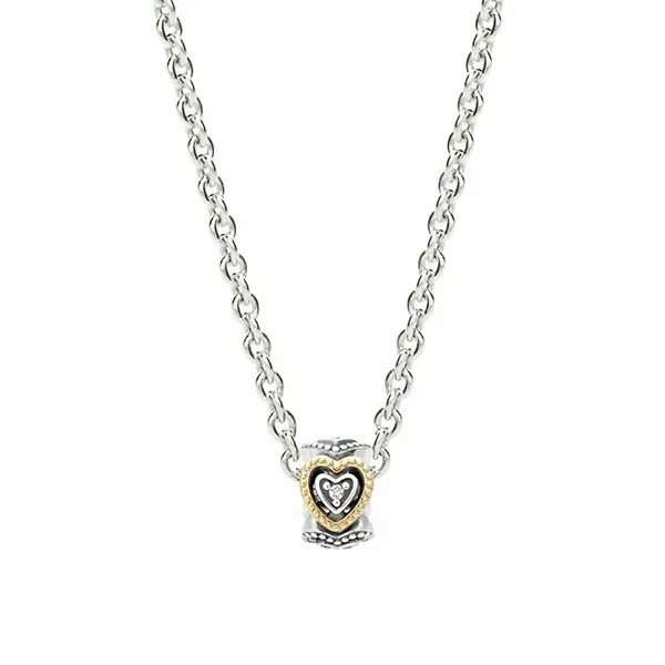 Mặt Dây Chuyền Pandora Celebration Of Love Spacer Sterling Silver Charm 791975CZ Màu Vàng Bạc - Trang sức - Vua Hàng Hiệu
