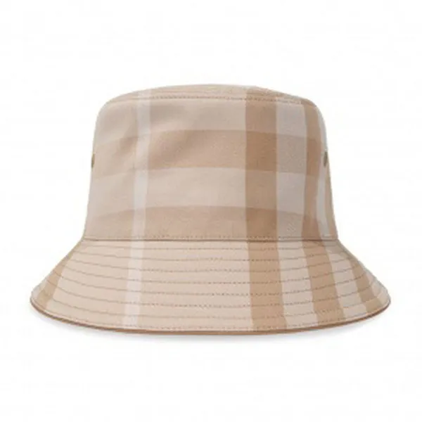 Mũ Burberry Beige Checked Bucket Hat 8052103 A7405 Soft Fawn Màu Be Kẻ Size M - Mũ nón - Vua Hàng Hiệu
