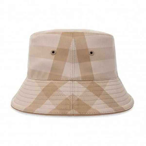 Mũ Burberry Beige Checked Bucket Hat 8052103 A7405 Soft Fawn Màu Be Kẻ Size M - Mũ nón - Vua Hàng Hiệu