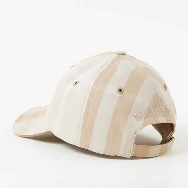 Mũ Burberry Pet Met Ruitdessin En Lamsleren Details Màu Be Kẻ Size XS