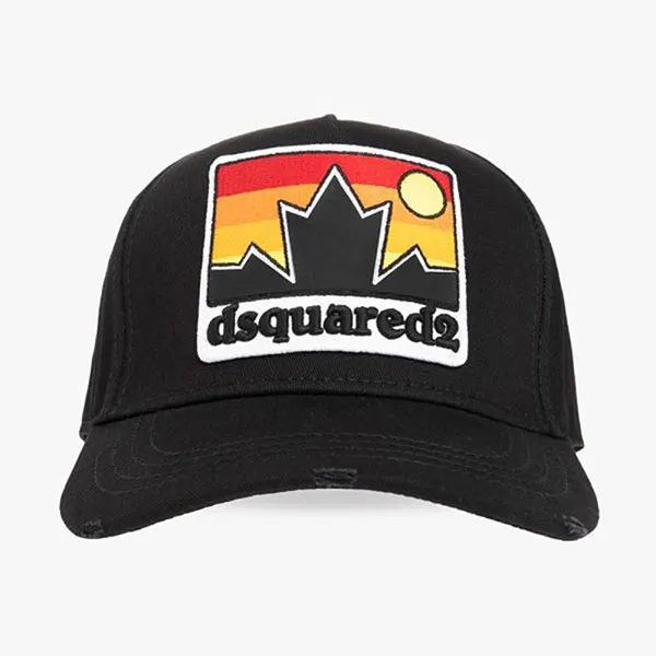 Mũ Dsquared2 Baseball Patch Cap 021721 Màu Đen Họa Tiết