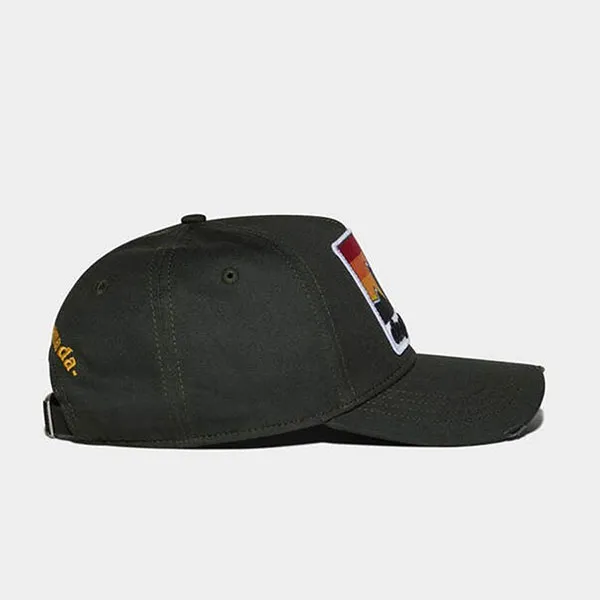 Mũ Dsquared2 Baseball Patch Cap 021721 Màu Đen Họa Tiết