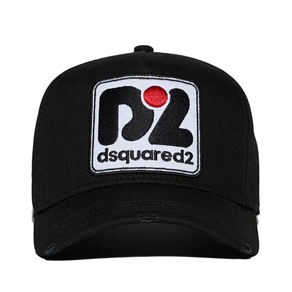 Mũ Dsquared2 Baseball With Logo Patch Cap Màu Đen