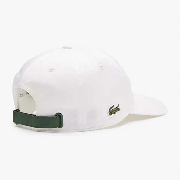 Mũ Lacoste Garros Club Strap Baseball Cap RK6389 51 70V White Màu Trắng Size L - Mũ nón - Vua Hàng Hiệu