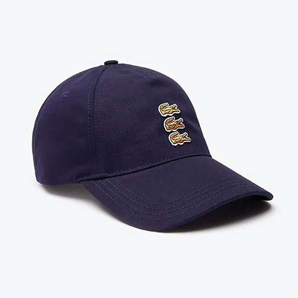 Mũ Lacoste Gold Triple Croc Cap RK5429 166 Màu Navy