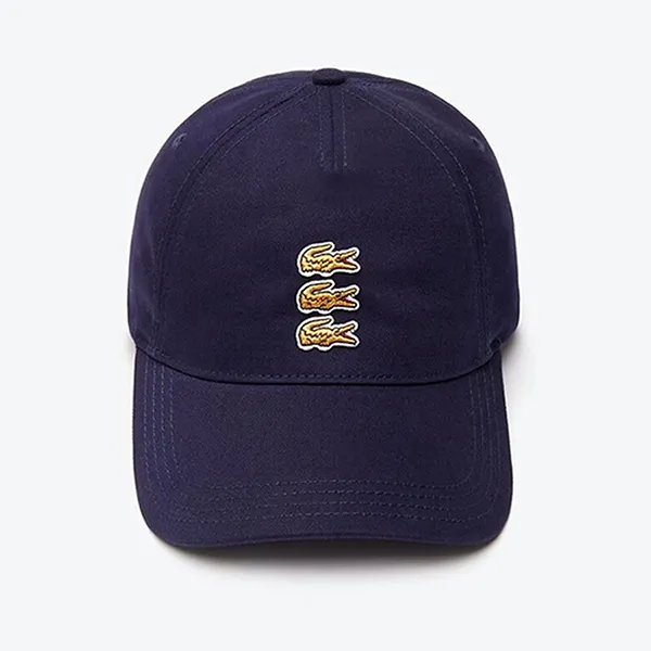 Mũ Lacoste Gold Triple Croc Cap RK5429 166 Màu Navy