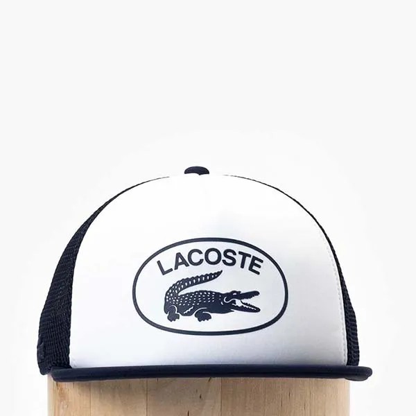 Mũ Lacoste Mesh Trucker Cap Navy/White RK0236 51 525 Màu Trắng/ Xanh Navy