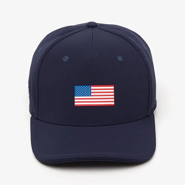 Mũ Lacoste Presidents Cup Lacoste Sport American Flag Adjustable Cap RK8168 166 Màu Xanh Navy