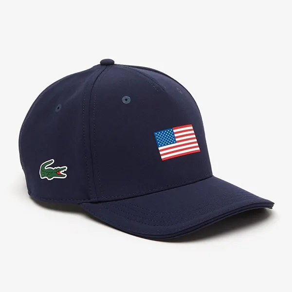 Mũ Lacoste Presidents Cup Lacoste Sport American Flag Adjustable Cap RK8168 166 Màu Xanh Navy