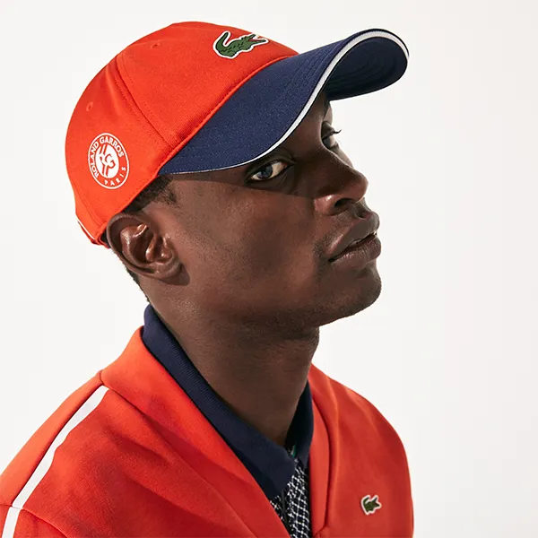 Mũ Lacoste Sport Roland Garros Two-Tone Piqué Cap RK5404 L9E Màu Đỏ Xanh Navy