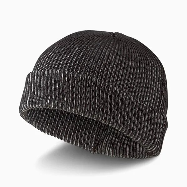 Mũ Len Puma Ribbed Fisherman Beanie 023451 02 Màu Đen Xám