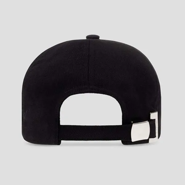 Mũ Nam Balmain Black With Logo Black Embroidered BH1XA015 CB24 EAP Màu Đen