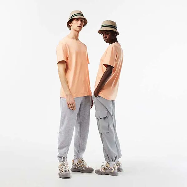 Mũ Unisex Lacoste Organic Cotton Stripe Band Bucket Hat RK6864 51 CB8 Màu Nâu Size S