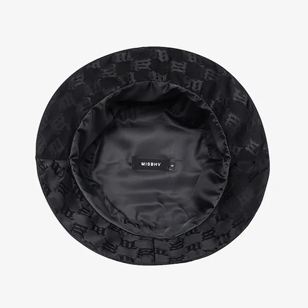 Mũ Tròn Misbhv Nylon Monogram Bucket Hat Black Màu Đen - Mũ nón - Vua Hàng Hiệu