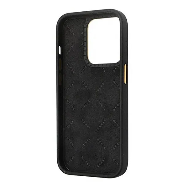 Ốp Điện Thoại Guess IP 15 Pro Max Hardcase Strass Metal Màu Đen - Phụ Kiện Công Nghệ - Vua Hàng Hiệu