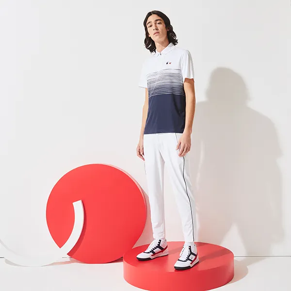 Quần Dài Nam Lacoste Men's SPORT French Sporting Spirit Edition Sweatpants XH7676-522 Màu Trắng Size 2
