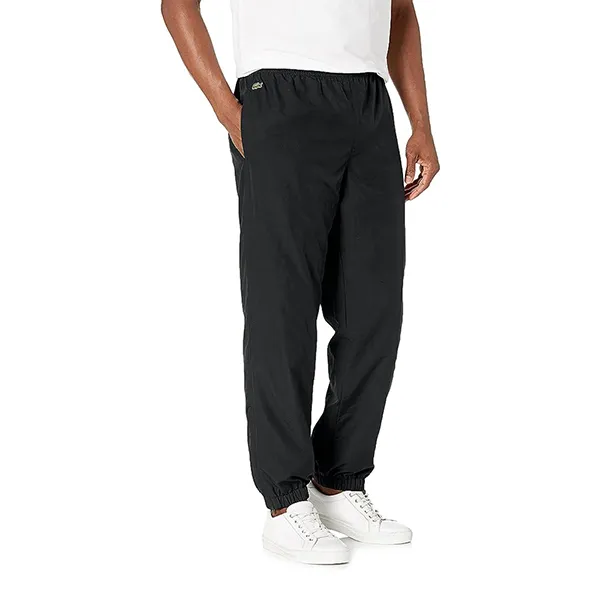 Quần Dài Nam Lacoste Men's Sport Tennis Trackpants İn Diamond Weave Taffeta XH120T - 031 Màu Trắng Size 3