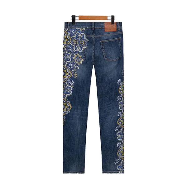 Quần Jean Nam Dolce & Gabbana D&G GY07LD G8CI5 Màu Xanh Phối Họa Tiết Size 44 - Thời trang - Vua Hàng Hiệu