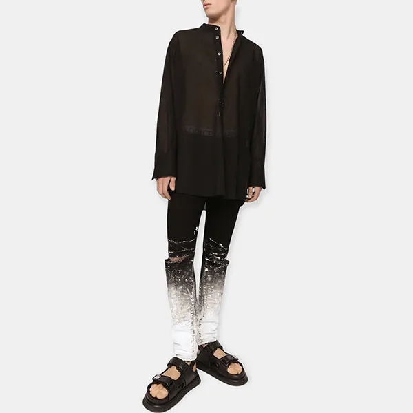 Quần Jean Nam Dolce & Gabbana D&G Men's Ombre Painted Slim GY07CZG8FY2S9001 Màu Đen Trắng Size 46 - Thời trang - Vua Hàng Hiệu