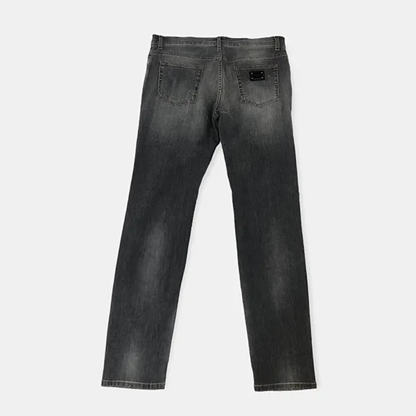 Quần Jean Nam Dolce & Gabbana D&G Rách Slim GY07CZG8BR8S9001 Màu Xám Size 52