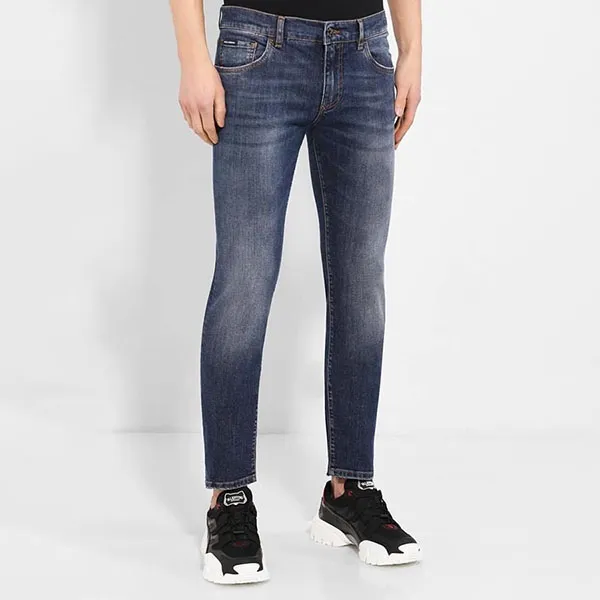 Quần Jean Nam Dolce & Gabbana D&G Skinny G8BY5 Màu Xanh Size 44 - Thời trang - Vua Hàng Hiệu