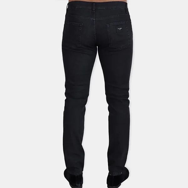Quần Jean Nam Dolce & Gabbana D&G Slim GY07CDG8BQ7S9001 Màu Đen Size 48
