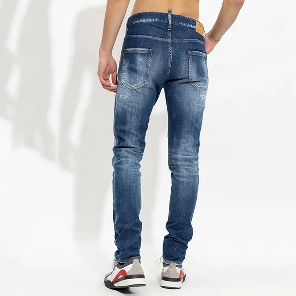 Quần Jean Nam Dsquared2 Cool Guy Slim-Fit Denim S74LB1266 Màu Xanh Size 48 - Thời trang - Vua Hàng Hiệu