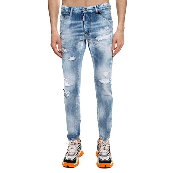 Quần Jean Nam Dsquared2 Coolguy S71LB0707 Màu Xanh Nhạt Size 44 - Thời trang - Vua Hàng Hiệu