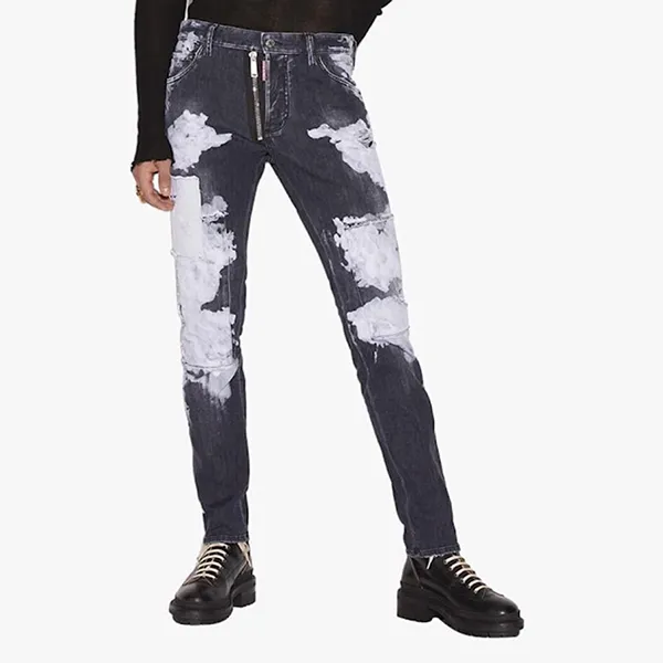 Quần Jean Nam Dsquared2 Coolguy S71LB1049 Màu Xám Size 46 - Thời trang - Vua Hàng Hiệu
