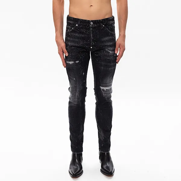 Quần Jean Nam Dsquared2 Coolguy S74LB0815 Màu Đen Xám Size 44 - Thời trang - Vua Hàng Hiệu