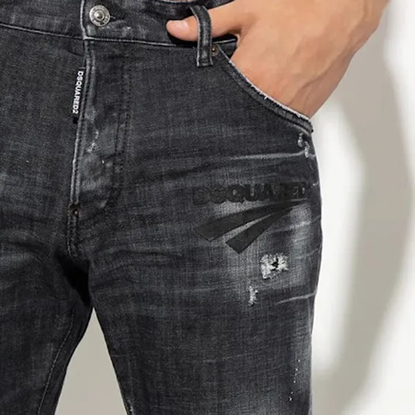 Quần Jean Nam Dsquared2 Coolguy S74LB1203 Màu Đen Xám Size 44