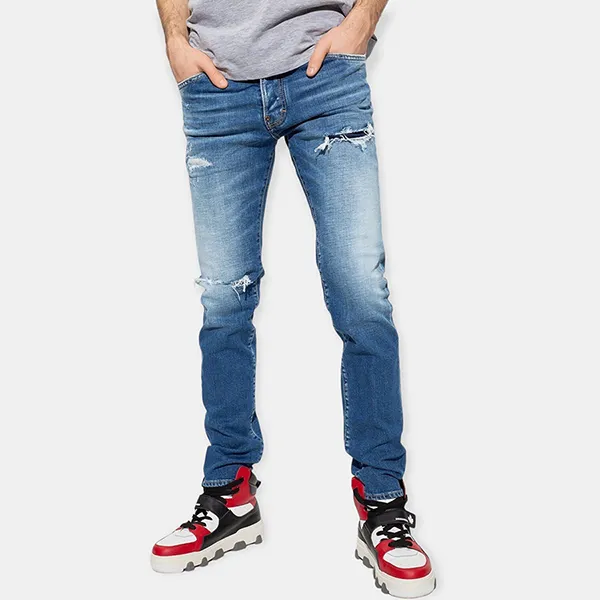 Quần Jean Nam Dsquared2 S71LB1023S30663470 Màu Xanh Nhạt Size 44 - Thời trang - Vua Hàng Hiệu