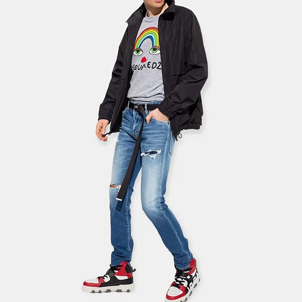 Quần Jean Nam Dsquared2 S71LB1023S30663470 Màu Xanh Nhạt Size 44 - Thời trang - Vua Hàng Hiệu