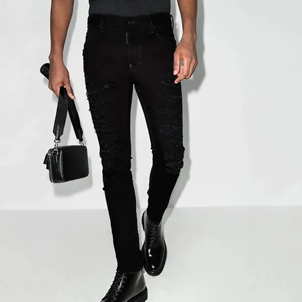 Quần Jean Nam Dsquared2 Skater S71LB0844 Màu Đen Size 44 - Thời trang - Vua Hàng Hiệu