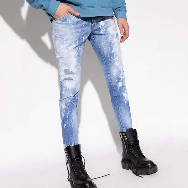 Quần Jean Nam Dsquared2 Skater S71LB1035 Màu Xanh Size 44