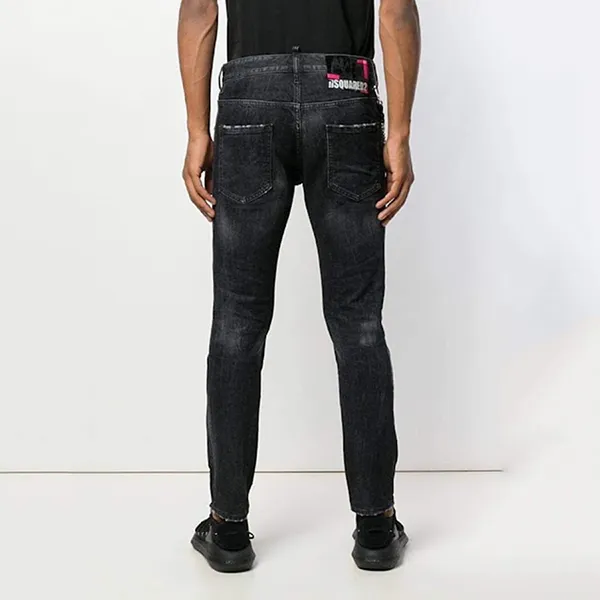 Quần Jean Nam Dsquared2 Skater S74LB0518 Màu Đen Size 46 - Thời trang - Vua Hàng Hiệu