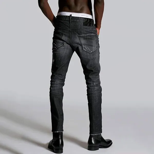 Quần Jean Nam Dsquared2 Skater S74LB0880 Màu Đen Xám Size 44 - Thời trang - Vua Hàng Hiệu