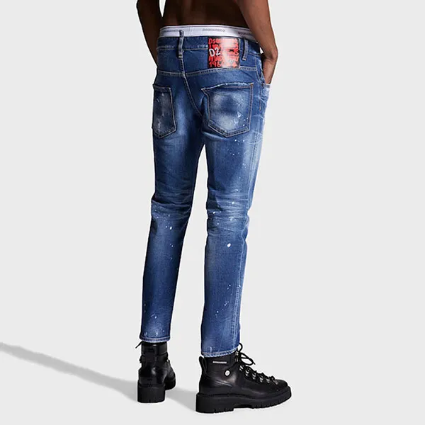 Quần Jean Nam Dsquared2 Skater S74LB0969 Màu Xanh Size 44