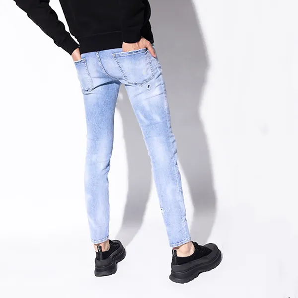 Quần Jean Nam Dsquared2 Skater S74LB0982 Màu Xanh Nhạt Size 44 - Thời trang - Vua Hàng Hiệu